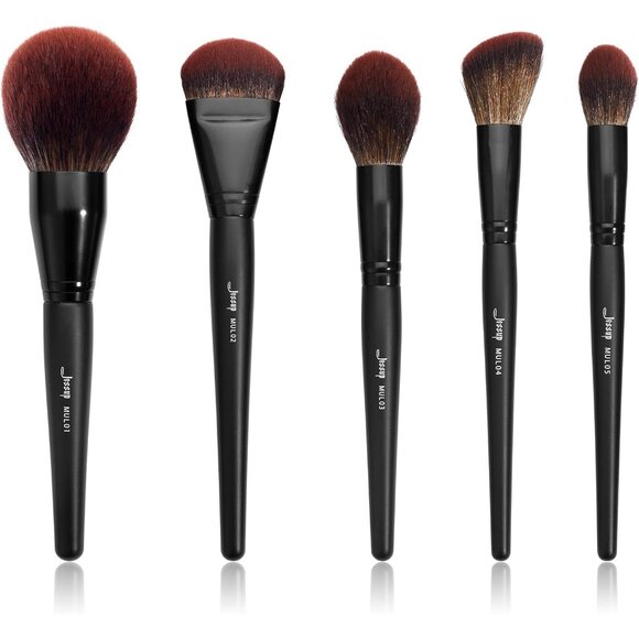 🆕 Makeup Large Brushes 5pcs Face Premium Synthetic Contour Blusher Highlighter - Picture 1 of 9